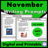 Daily Writing Prompts November Quick Writes