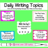 Daily Writing Prompts Printable