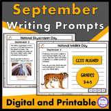 Daily Writing Prompts September Quick Writes