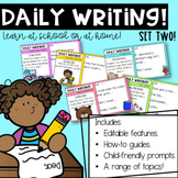 Daily Writing Prompts: Set 2 | Editable Features |Australi