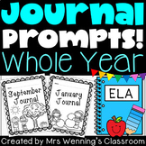 Daily Writing Prompts! WHOLE YEAR of Seasonal Journals Dif