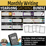 Daily Writing Prompts by Month | Year-long Bundle