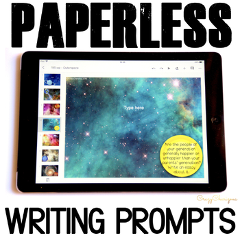 Preview of Daily Writing Prompts for Creative Writing Google Classroom