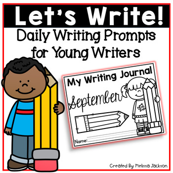 Daily Journal Prompts - September Writing Journal for Kindergarten ...