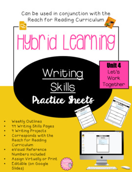 Preview of Daily Writing Skills | Reach for Reading 3rd Gr | Unit 4 Let's Work Together