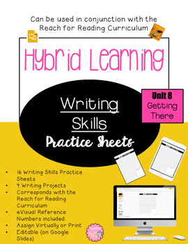 Preview of Daily Writing Skills | Reach for Reading 3rd Gr | Unit 8 Getting There