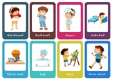 Daily activities flash cards