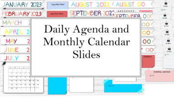 Preview of Daily and Monthly Slide Template