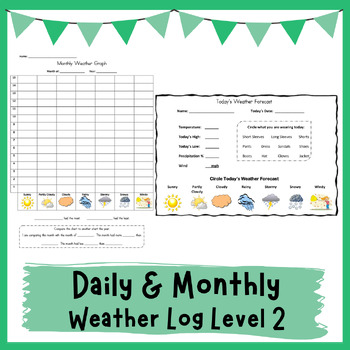 Preview of Daily and Monthly Weather Log Level 2