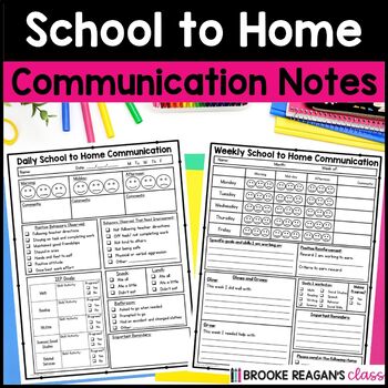 Home school communication form