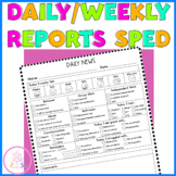 Daily and Weekly Reports Special Education Communication S