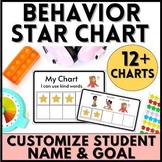 Editable Star Chart: Daily Behavior Chart for Pre-K, Kinde