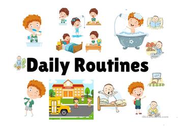 Preview of Daily routines bundle (PPT Lessons)