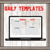 Daily templates