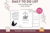 Daily to Do List 100 Pages