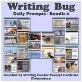 Daily writing motivation prompts sets 6-10 BUNDLED for Grades 2-5