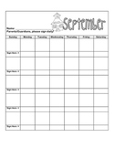Daily/Monthly Behavior Calendar