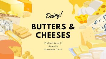 Preview of Dairy: Butters and Cheese Slides - ProStart Level 2