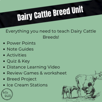 Preview of Dairy Cattle Breeds Unit