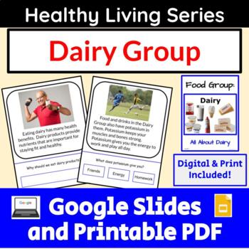 Preview of Dairy Food Group Special Education for Google Slides and PDF