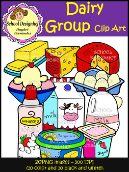 Dairy Group Clip Art - Food Group (School Designhcf) by School Designhcf