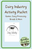 Dairy Industry Activity Packet