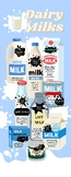 Dairy and Plant-Based Milks Infographic