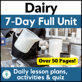 Dairy for Culinary Arts Unit - Dairy Lesson Plans and Acti