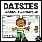 Daisies Informational Passage Reading Comprehension Worksh