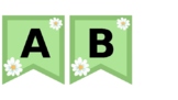 Daisy Alphabet Banner