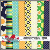 Daisy Crazy Digital Papers