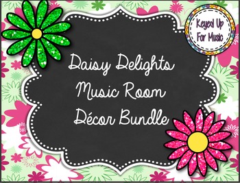 Daisy Delights Music Room Decor Bundle