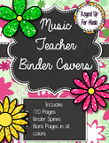 Daisy Delights Music Teacher Binder Covers: