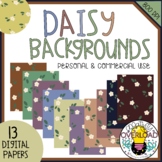 Daisy Digital Background Paper Clipart for personal & comm