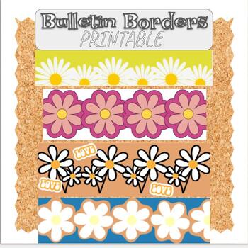Daisy Dreams Bulletin Borders by Bulletin Boardroom | TpT