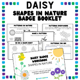 Daisy Girl Scout Badge Booklet - Daisies Shapes in Nature 