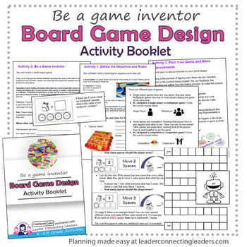 Preview of Daisy Girl Scout Board Game Design Challenge Activity Booklet