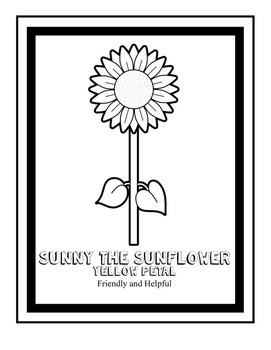 girl scout daisy flower coloring page