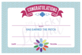 Daisy Girl Scouts Petal Fill-In Certificates