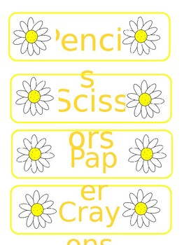 Preview of Daisy Labels