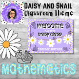 Daisy and Snail Classroom Theme Package