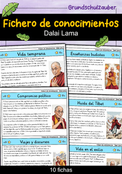 Preview of Dalai Lama - Fichero de conocimientos - Personajes famosos (Español)