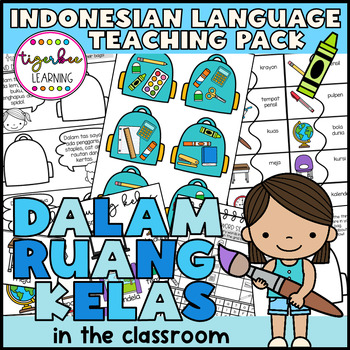 Preview of Dalam Ruang Kelas and Alat Tulis Indonesian Stationary and Classroom Objects