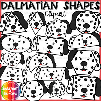 Preview of Dalmatian Clipart - 2D Shape Clipart