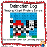 Dalmatian Dog Hundred Chart Mystery Picture with Number Ca