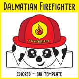 Dalmatian Firefighter Hat Craft | Fire Safety Week Craft |