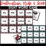 Dalmatian Hide and Seek Sight Word Practice Game