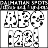 Dalmatian Spot Bulletin Board Letters and Numbers