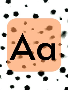 Preview of Dalmatian Theme Alphabet Posters | Classroom Decor