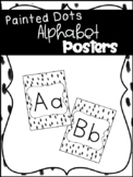 Dalmatian print/ Painted Dots Alphabet Posters
